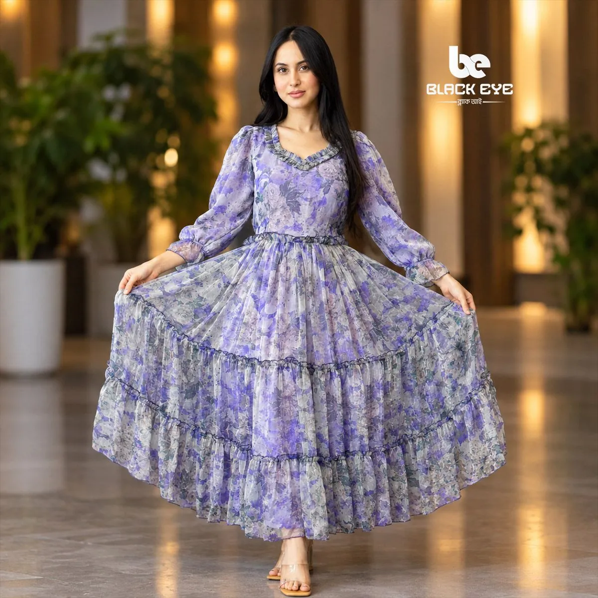 Midi Gown (Purple)